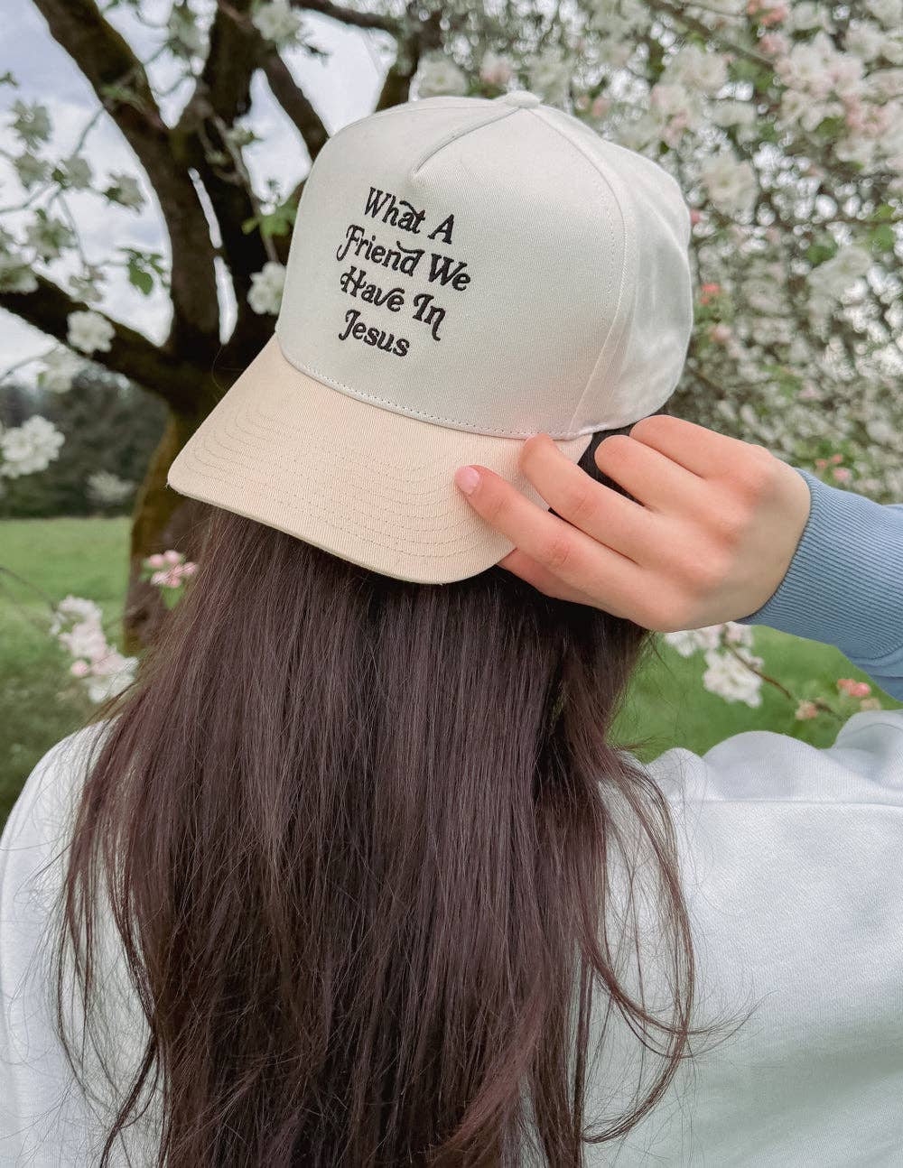 Elevated Faith - Wholesale Trucker Hat - Unisex - What a Friend in Jesus Trucker Hat1