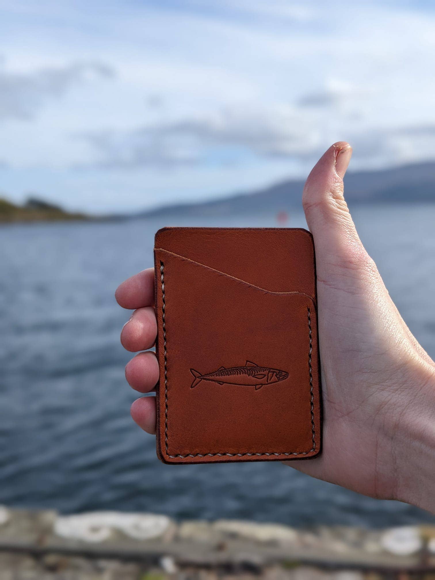 J Boult Designs – wholesale Wallet - Men’s – Sea fishing mackerel leather card wallet8