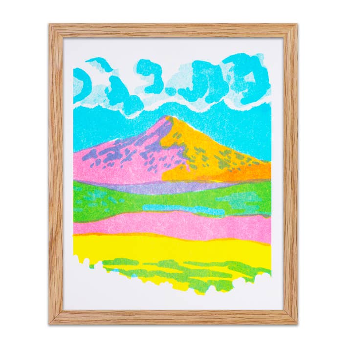 Mountain Riso Print (11x14) for wholesale by Tender Loving Empire