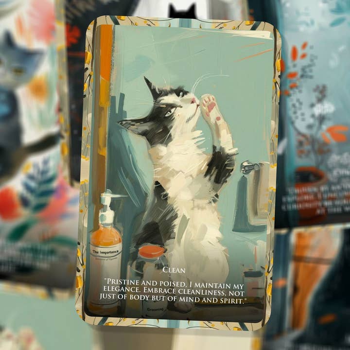 Ibiza Tarot USA - Wholesale Tarot Cards - Nine Lives Oracle - Secrets of the Cat - The simplicity of a cat's life with the complexity of human emotions