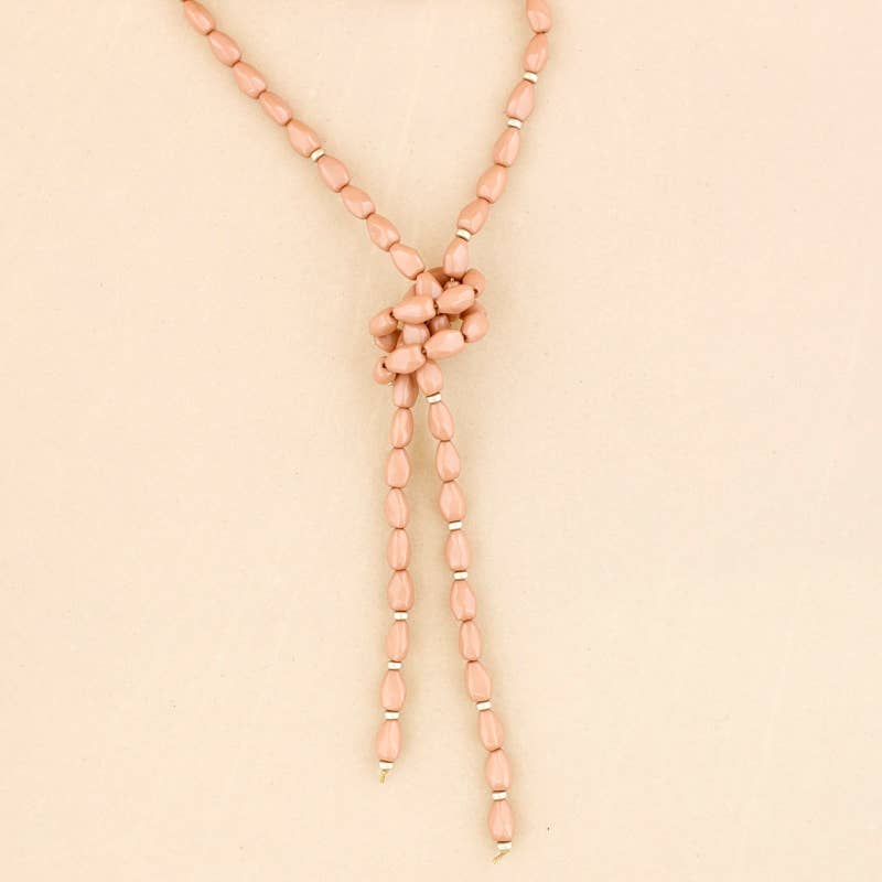 Sonata - Wholesale Snap Jewelry - Long necklace for hanging glasses with resin beads2