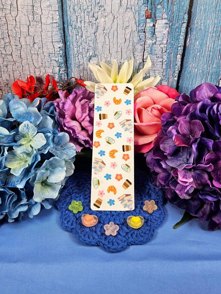 Coffee & Books Laminated Bookmark: Cozy Reader Gift for wholesale by Autumnmist Boutique