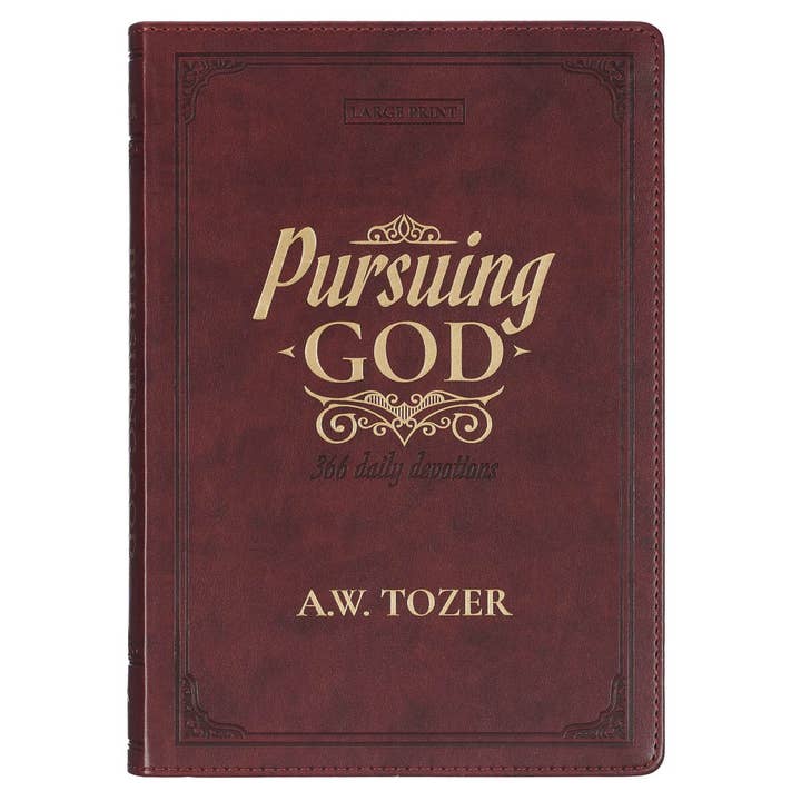Devotional Pursuing God LP Faux leather for wholesale by Christian Art Gifts