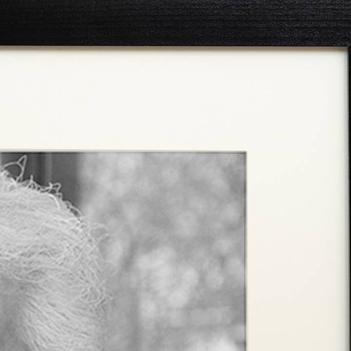 Black Karl Lagerfeld image. Wall art print with frame. for wholesale on Faire3