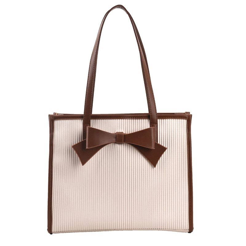 Sheer Trend - Wholesale Tote Bag - Women's - Colorful Bow Decor Tote Bag1