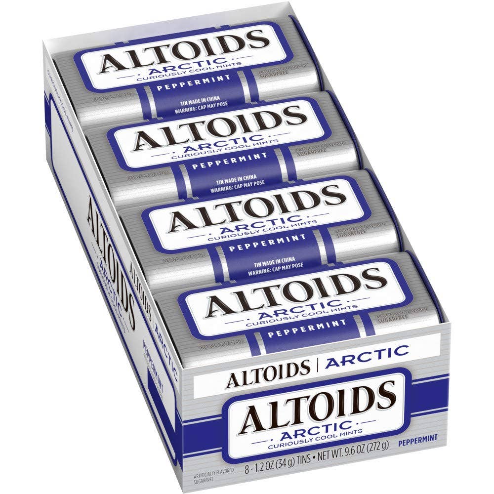 Snacky Candy - Wholesale Mints - Altoids Arctic Peppermint 1.2 oz 8 count0