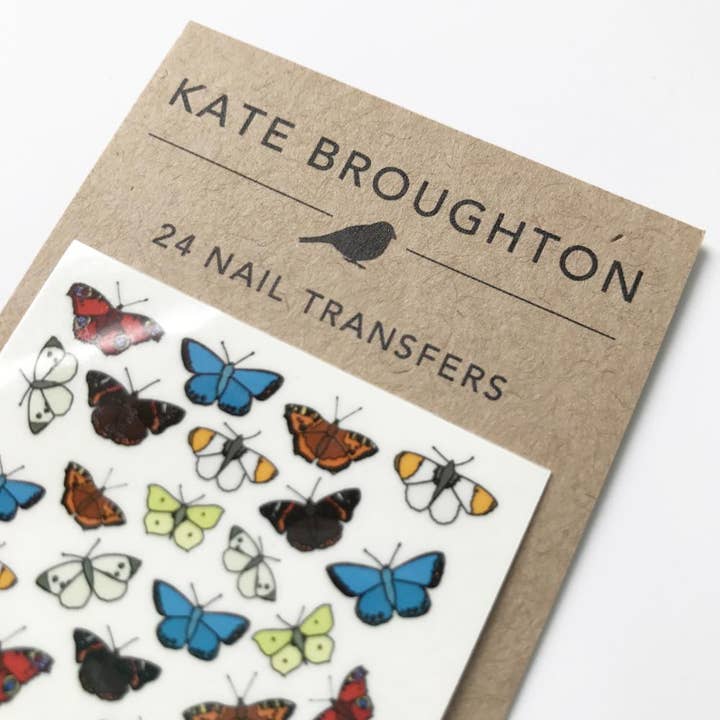 Butterfly Nail Art Transfers for wholesale by Kate Broughton