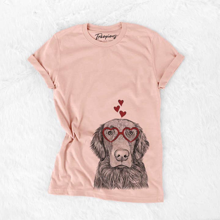 Inkopious - Wholesale Screen Printed T-Shirt - Women's - Pippin the Flat Coated Retriever - Bella Canvas Unisex Crewneck7