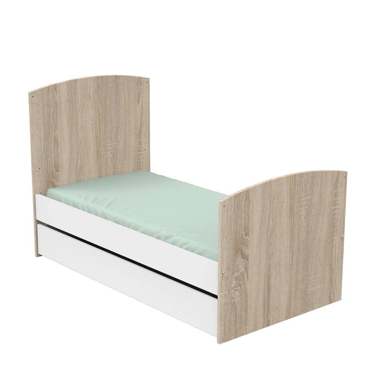 Sauthon - Vendita all'ingrosso Mobile per camera da letto - CASSETTO LETTO BIANCO 140x70 ACCESSO IN LEGNO BIANCO2