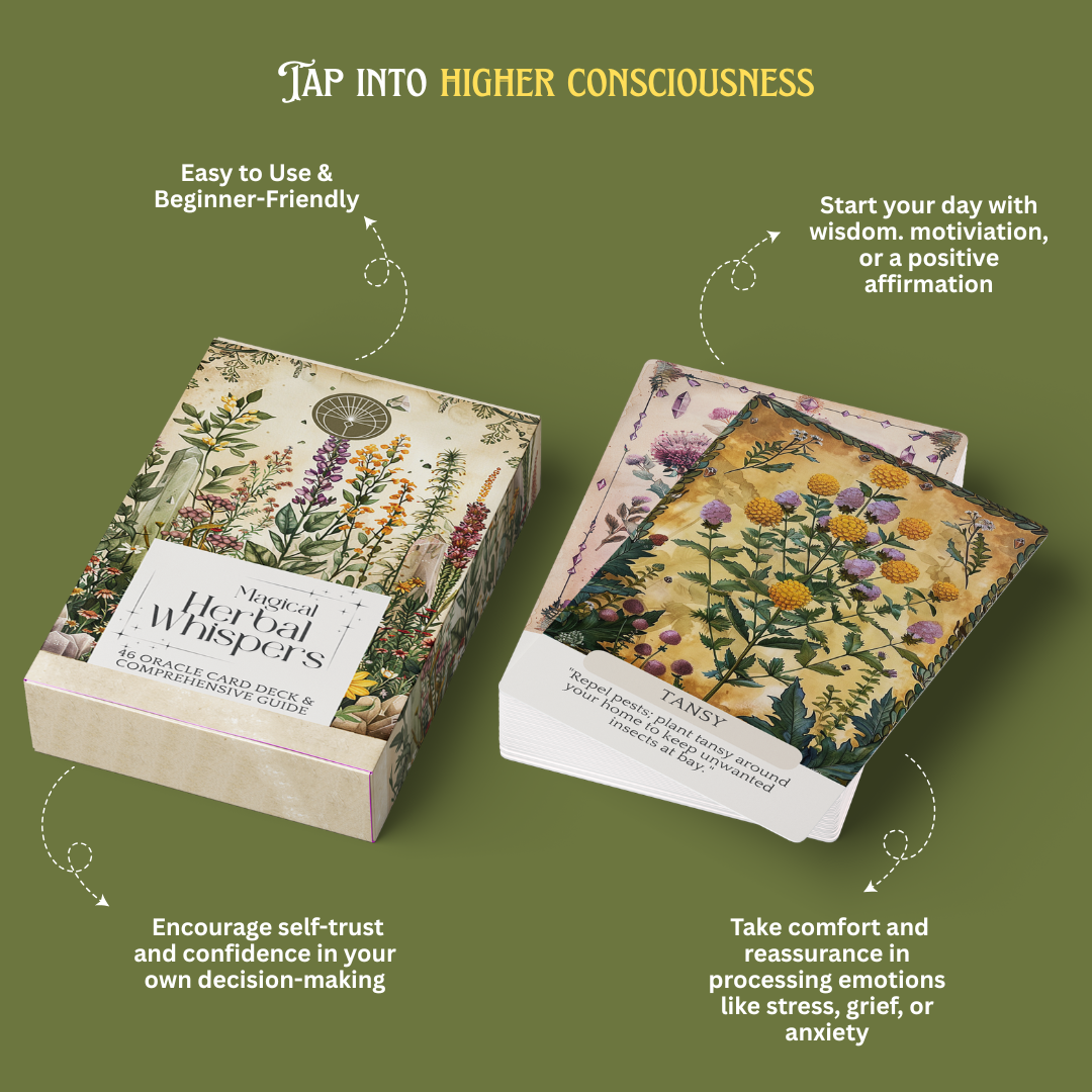 Designs by Deekay Inc. - Vendita all'ingrosso Tarocchi - Mazze di Carte Oracolo Magici 'Herbal Whispers'1
