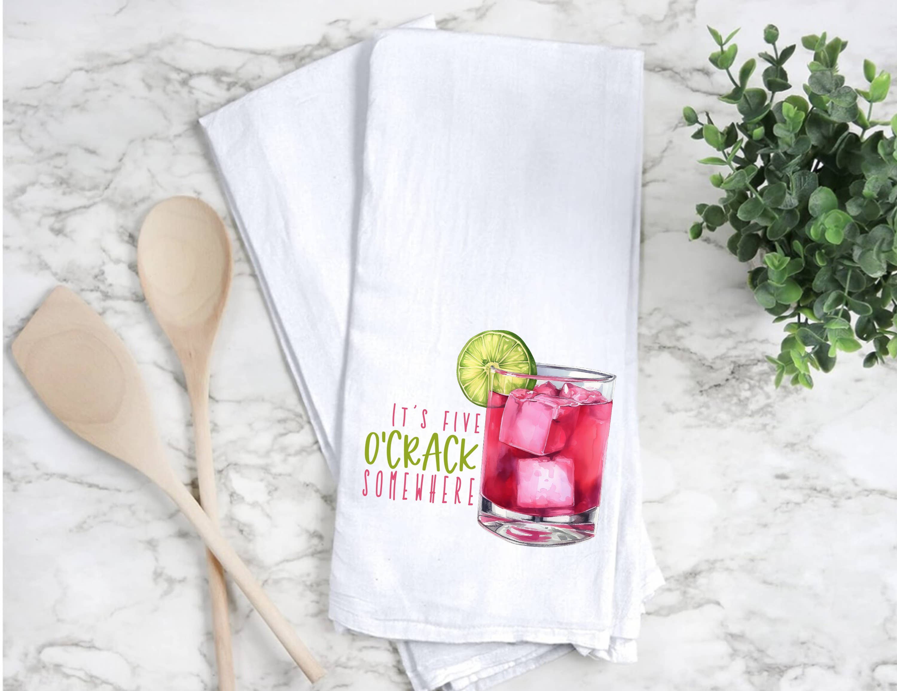 by BellaBlue - Wholesale Tea Towel - Five O'Crack Somewhere Handmade Tea Towel Mahjong Group0