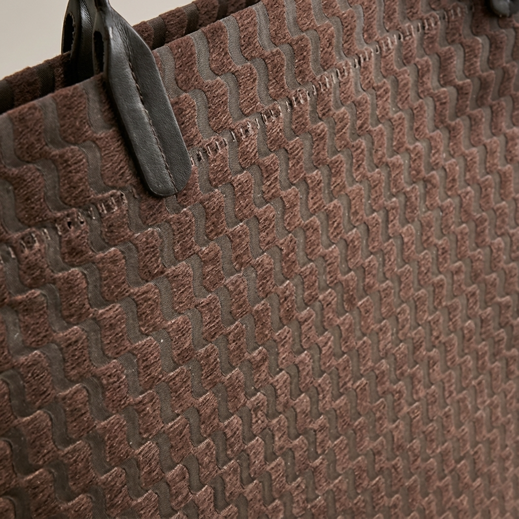 ByHome - Wholesale Gift Bag - 25pcs, 2 Sizes Brown Wavy Woven Pattern Non-woven Gift Bag3