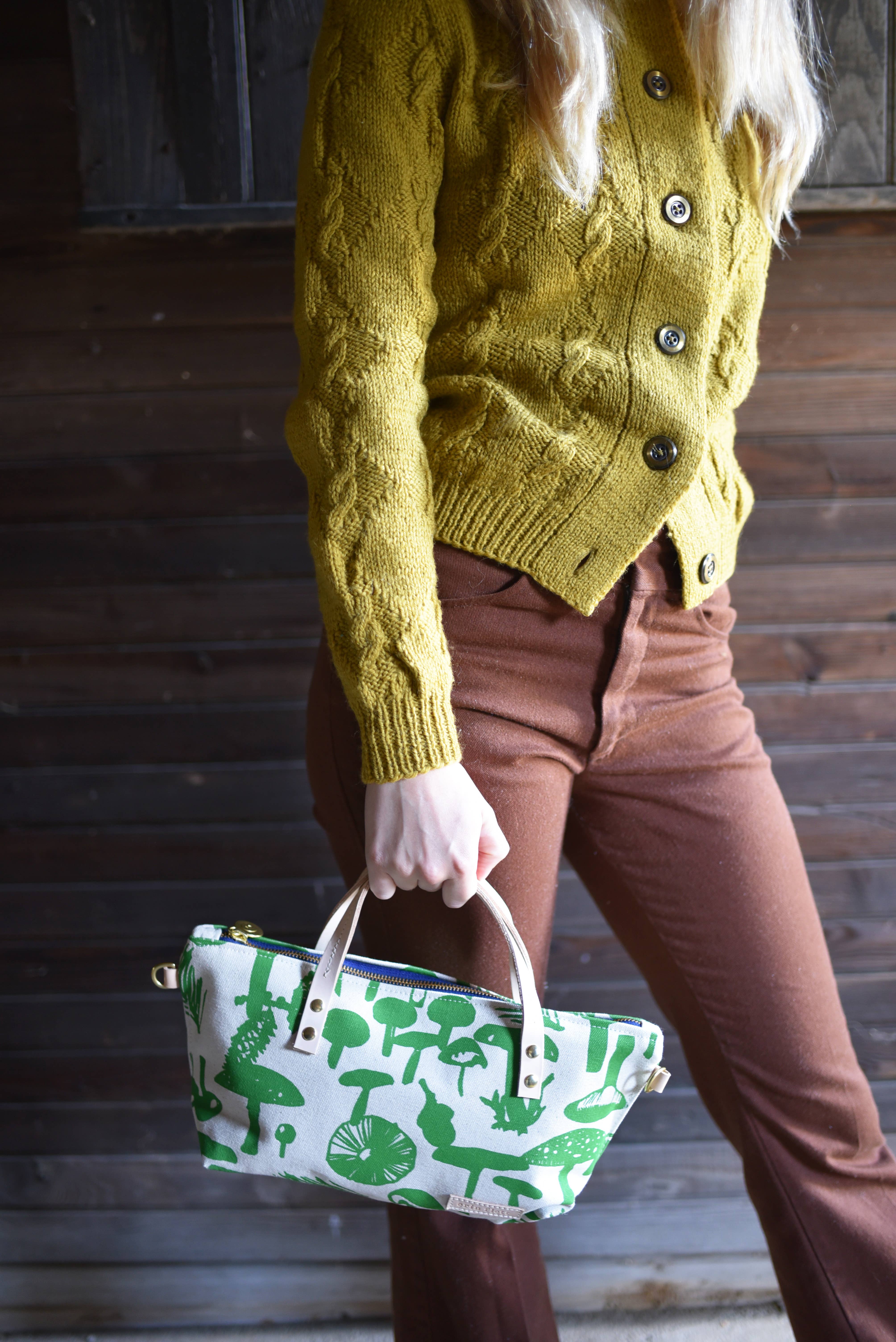 Erin Flett - Wholesale Satchel - Women's - Mushrooms Heavy Linen or Heavy Canvas Satchel Bag10