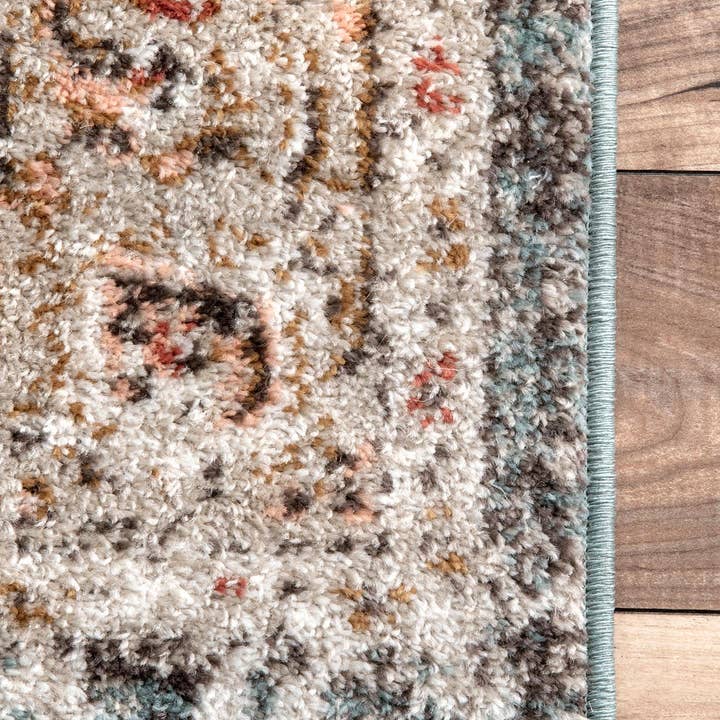 Beige Vintage Medallion Justine Area Rug for wholesale on Faire1