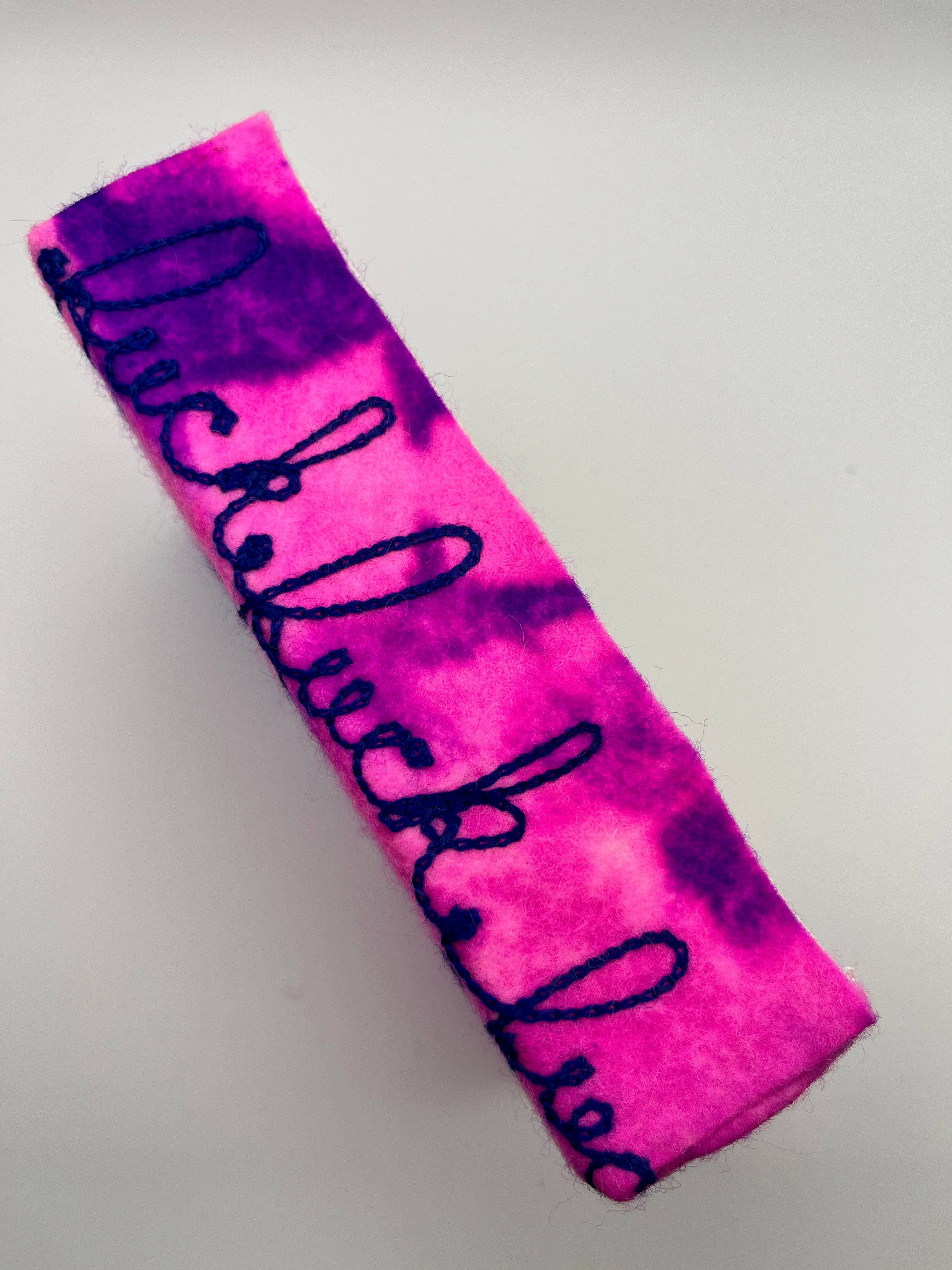 Cat Babbie - Wholesale Wall Accent - Fuck, Fuck, Repeat, Fiber Art 4x6"3