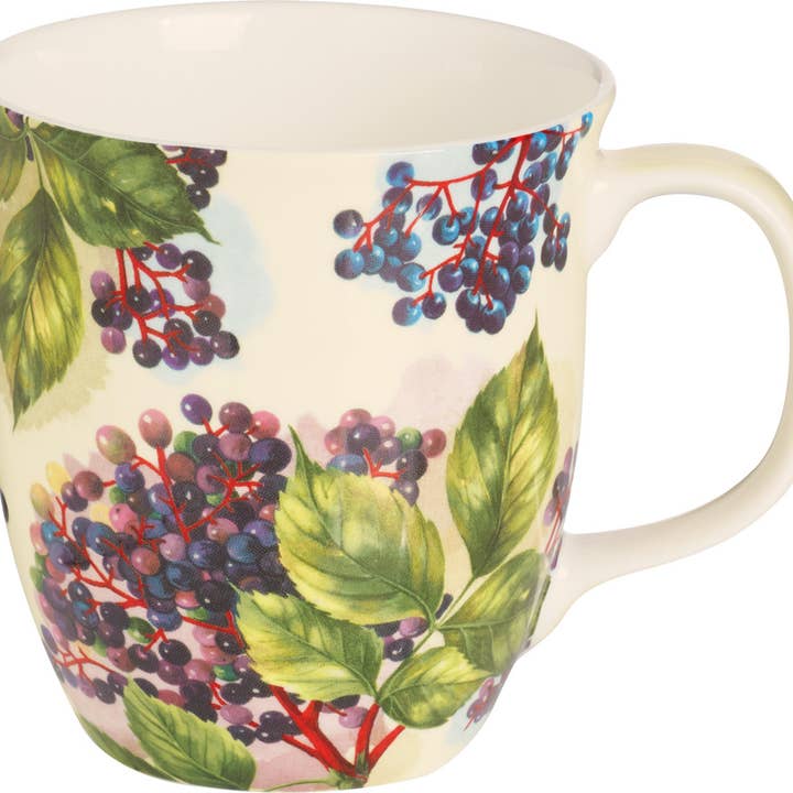 Bone China Country Mug Elderberry Cream for wholesale by Boston International