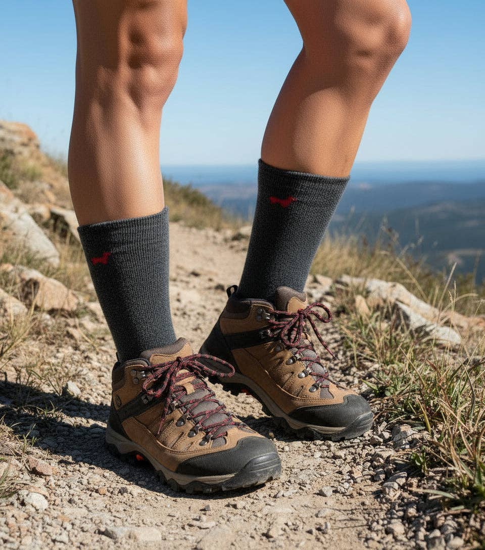 Lanart Alpaca - Wholesale Socks - Unisex - Everest Outdoor Alpaca Socks Charcoal1