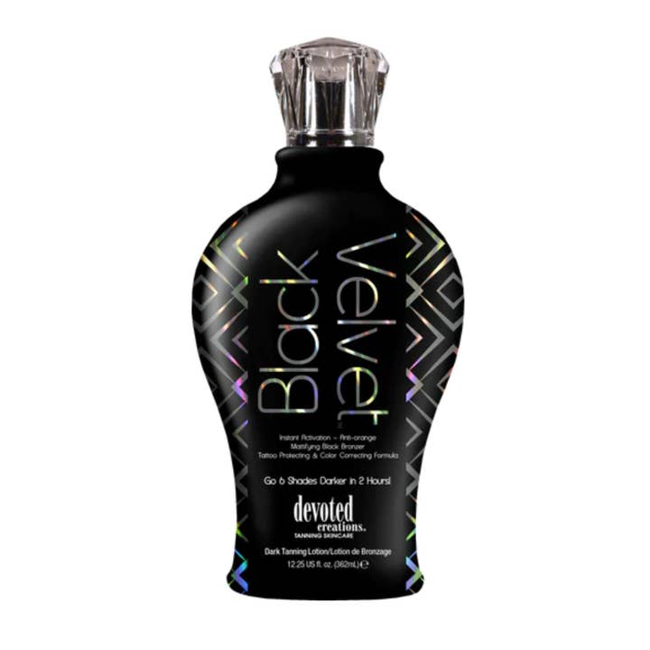 Devoted Creations Black Velvet Tanning Lotion for wholesale by MEGATAN