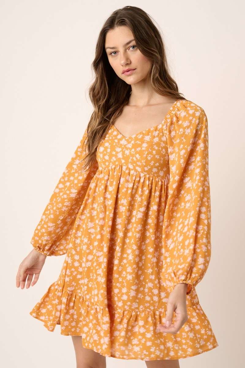 mittoshop - Wholesale Dress - Women's - FLOWER PRINT PEPLUM MINI DRESS8