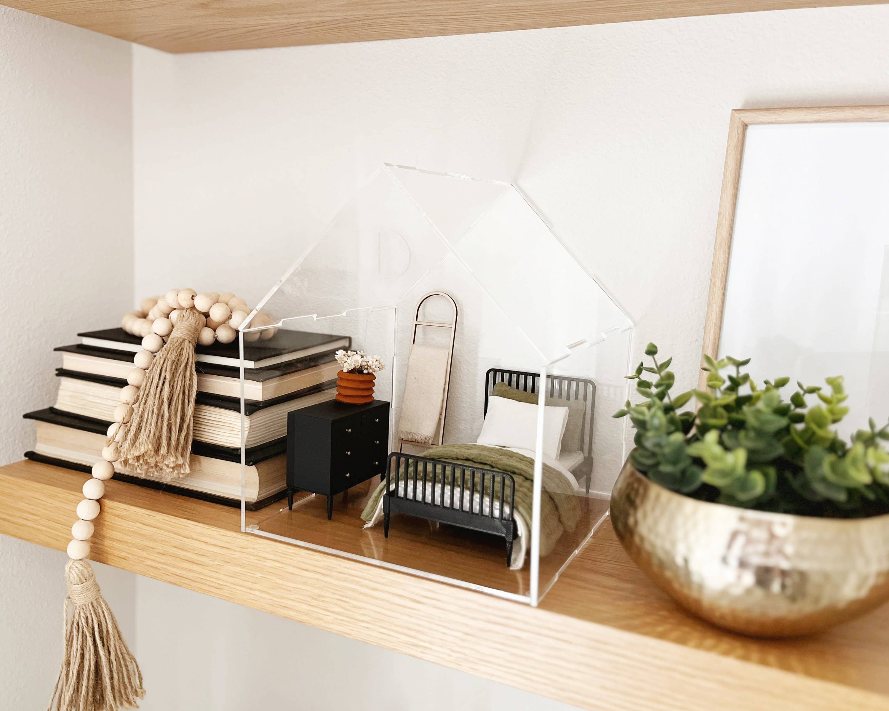 Miniette - Wholesale Doll Accessory Kit - Kids - Clear Acrylic Miniature House Display Case5