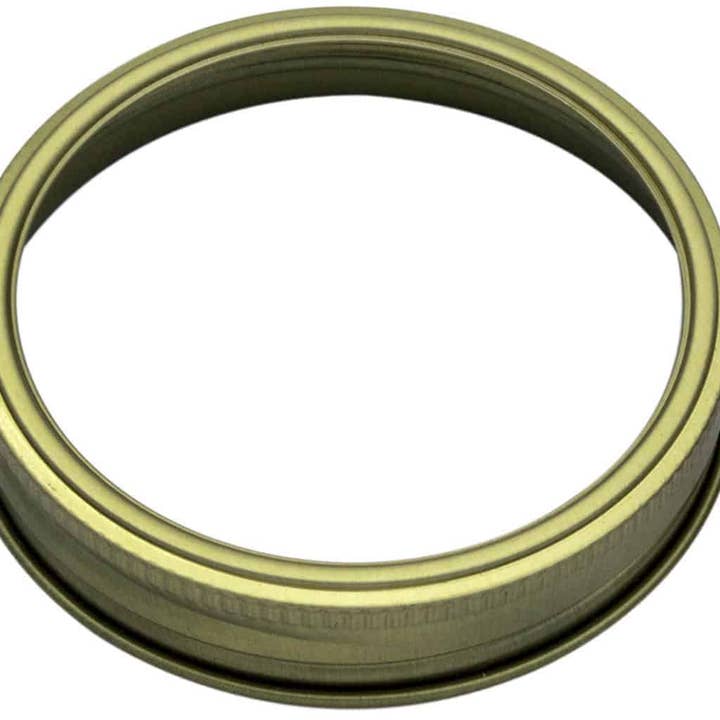 Mason Jar Lifestyle - Wholesale Drink Lids - Gold Bands / Rings for Mason Jars 10 Pack