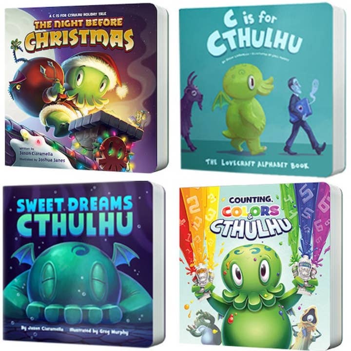The C is for Cthulhu Library: Complete 4 Board Book Set for wholesale by C is for Cthulhu