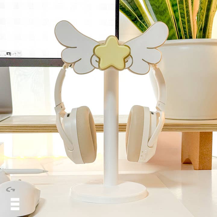 MOI AND KO - Wholesale Phone/tablet stand - Headphone Stand inspired by CC Sakura Wings | 3D printed4