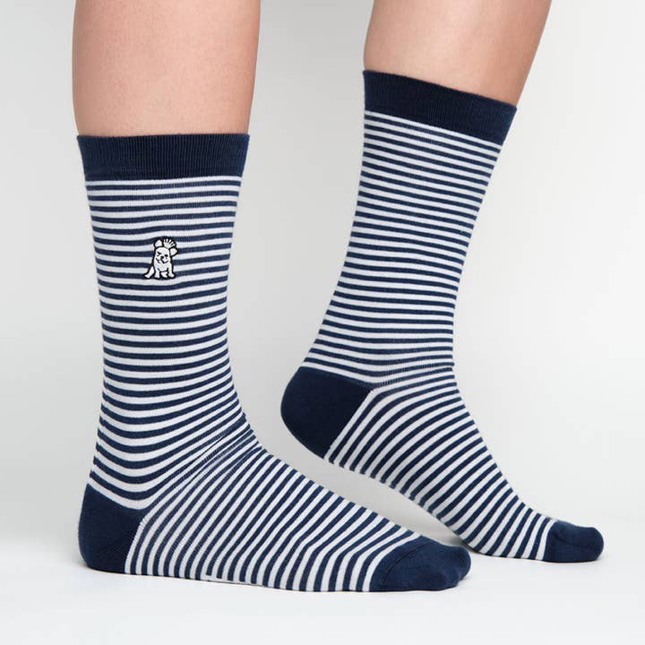 NAVY Men's Striped Printed Socks for wholesale on Faire1