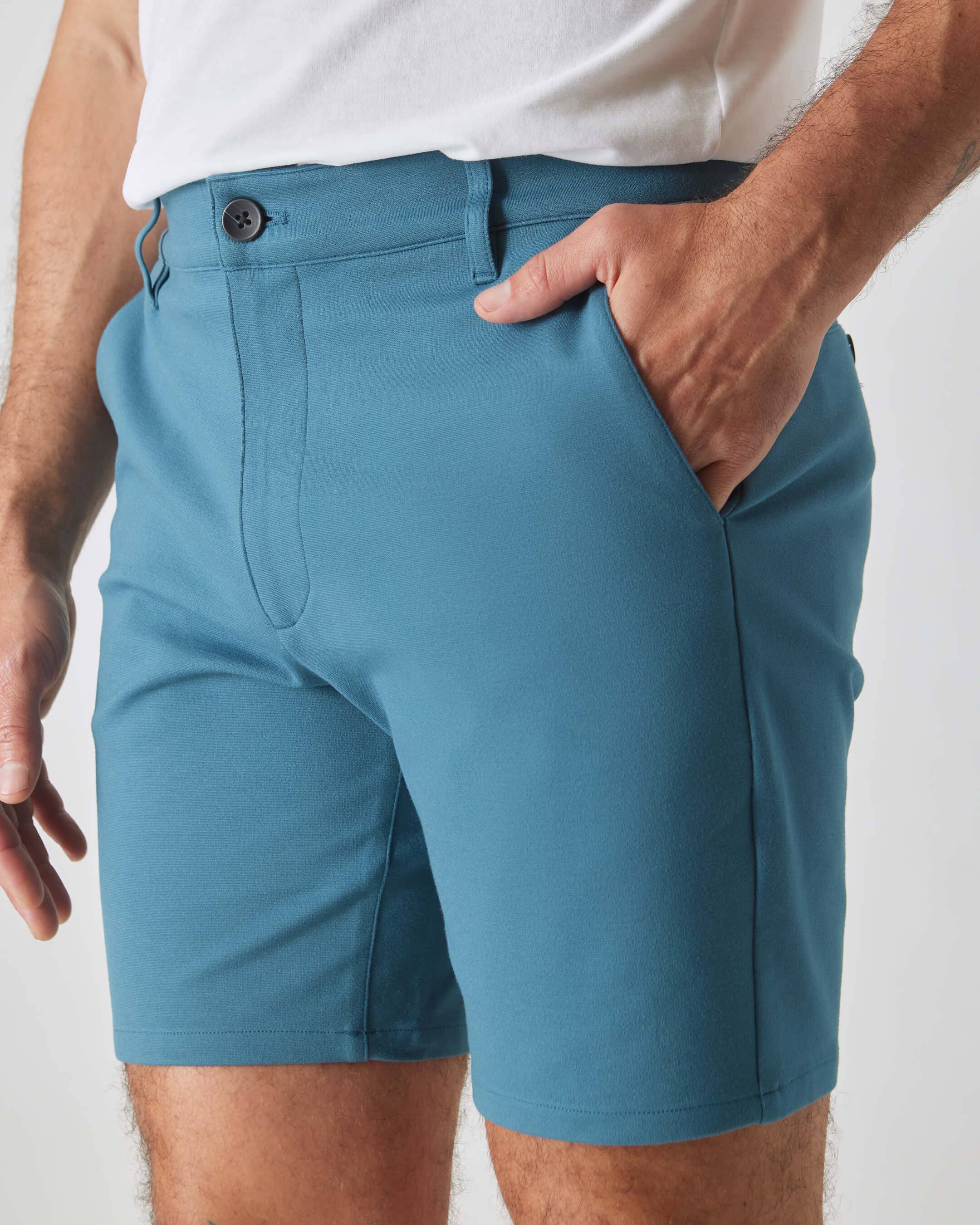 True Classic - Wholesale Shorts - Men's - 7" Sapphire Comfort Knit Chino Shorts5