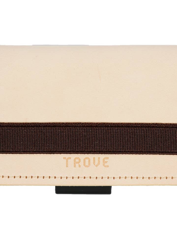 TROVE Cash Wrap: Beige/Pink Leather and Brown for wholesale by TROVE
