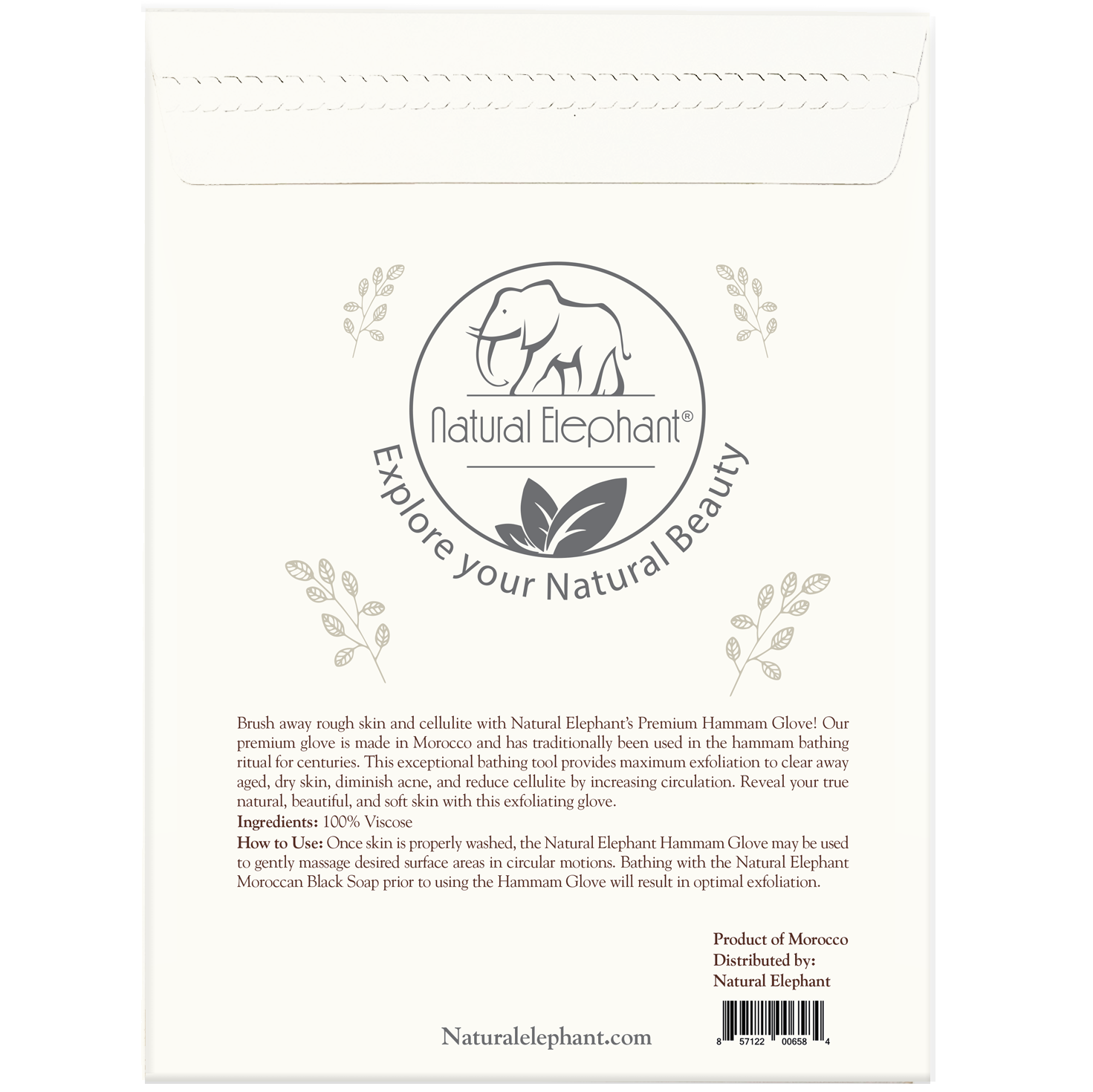 Natural Elephant – Engroshandel Bade- og kropssæt – Traditionel marokkansk Kessa handske og sort sæbesæt3