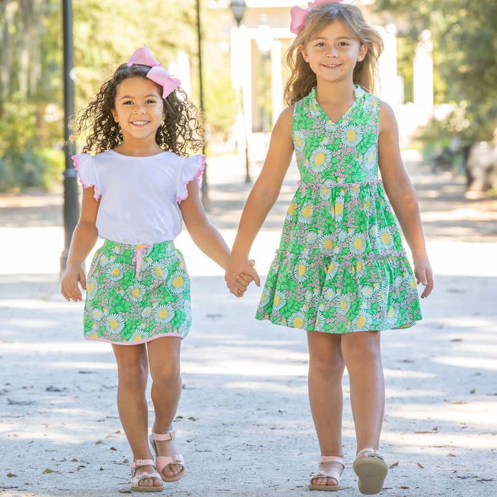 Shrimp and Grits Kids - Wholesale Skort - Kids - Green Meadow Skort3