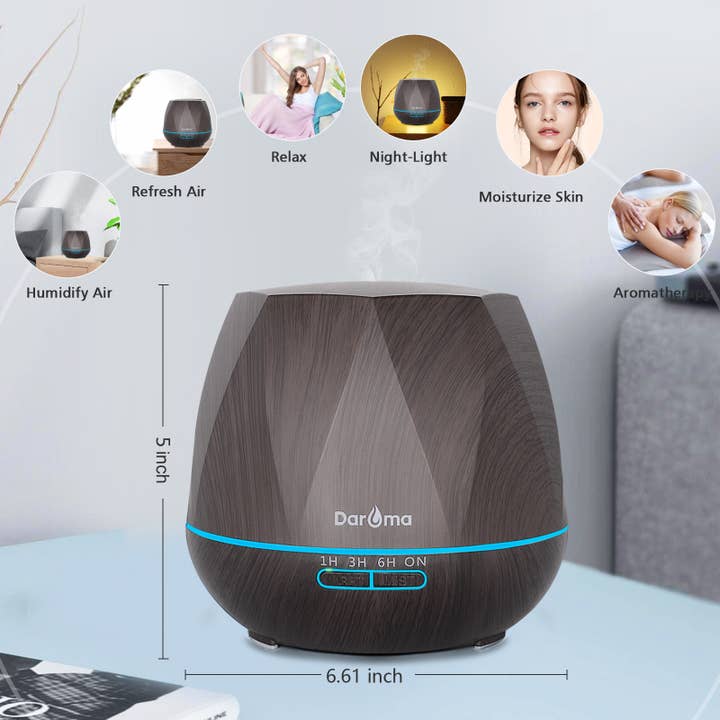 DAROMA - Wholesale Electronic Diffuser - 550ML Essential Oil Diffuser 7 Colors Mood LED with Remote10
