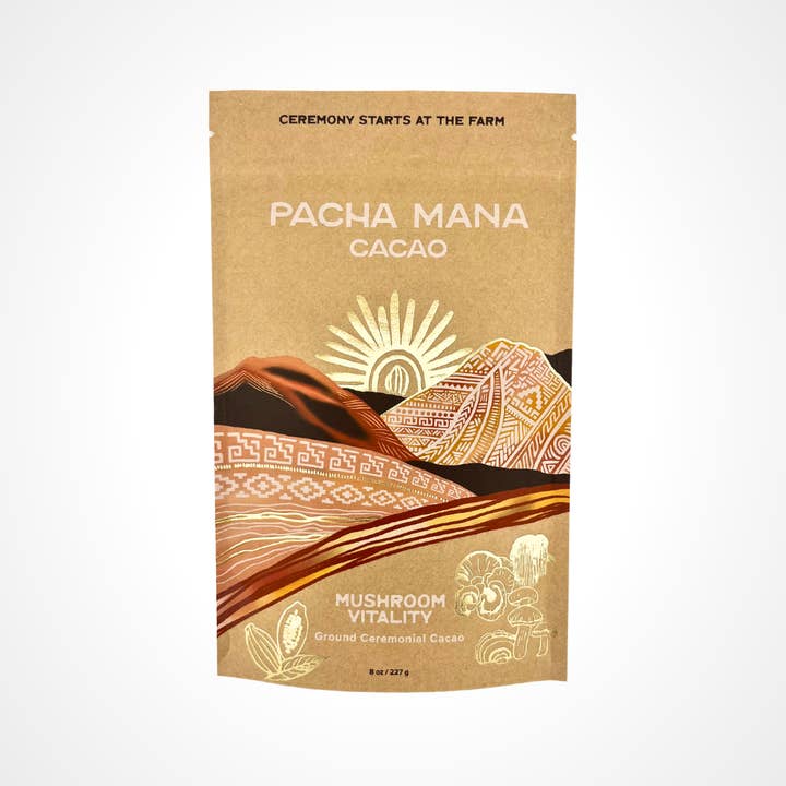 Pacha Mana Cacao - Vendita all'ingrosso Mix per cioccolata calda - Miscela di cioccolato da bere Mushroom Vitality (cacao macinato)2