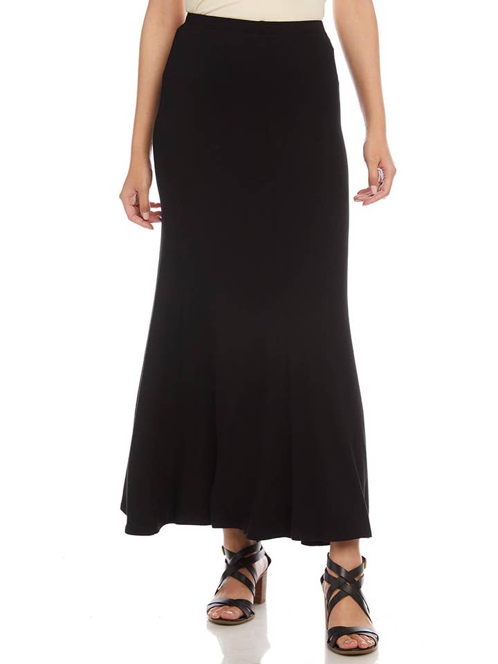 Pull On Maxi Flare Skirt for wholesale by Karen Kane