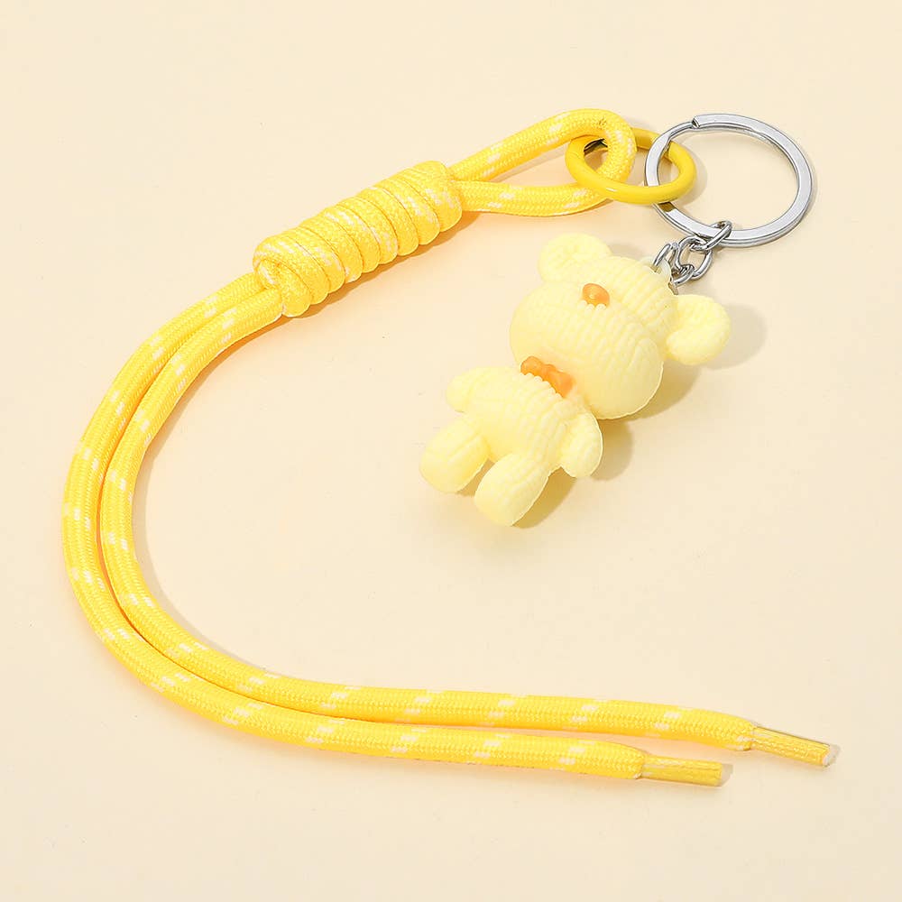 Sensibling Corp. - Wholesale Keychain - Women's - 12PCS - Teddy Bear Rope Tassel Keychains3