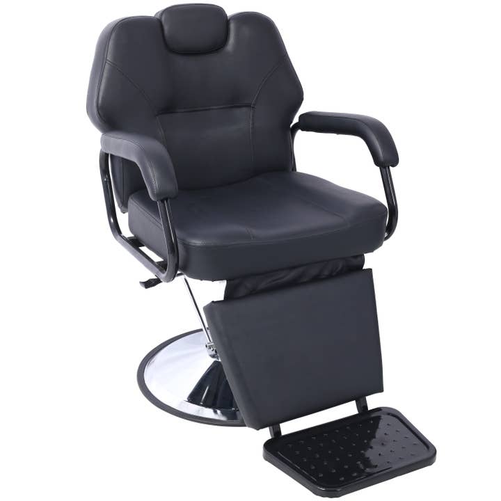 Hydraulic Recline Barber Chair Extra Wide Beauty Salon Chair for wholesale by HOMYCASA DESIGN INC