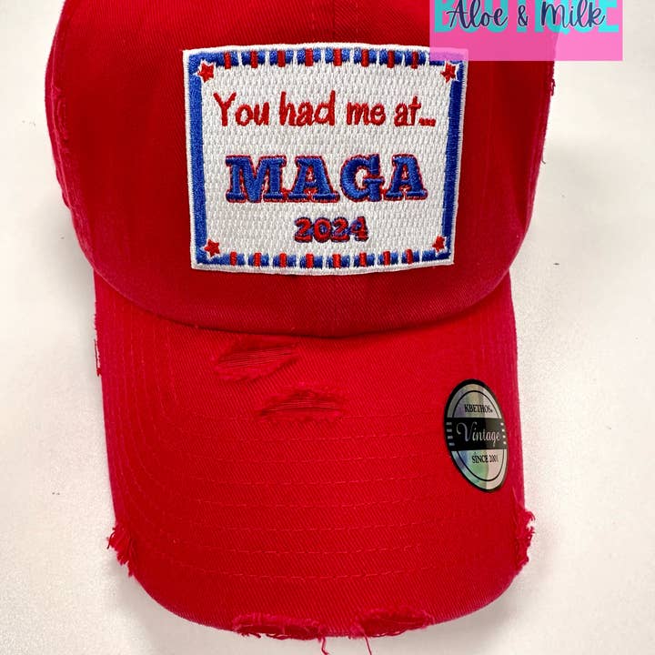 Aloe and Milk Boutique - Wholesale Baseball Cap - Unisex - You Had me at MAGA Cap