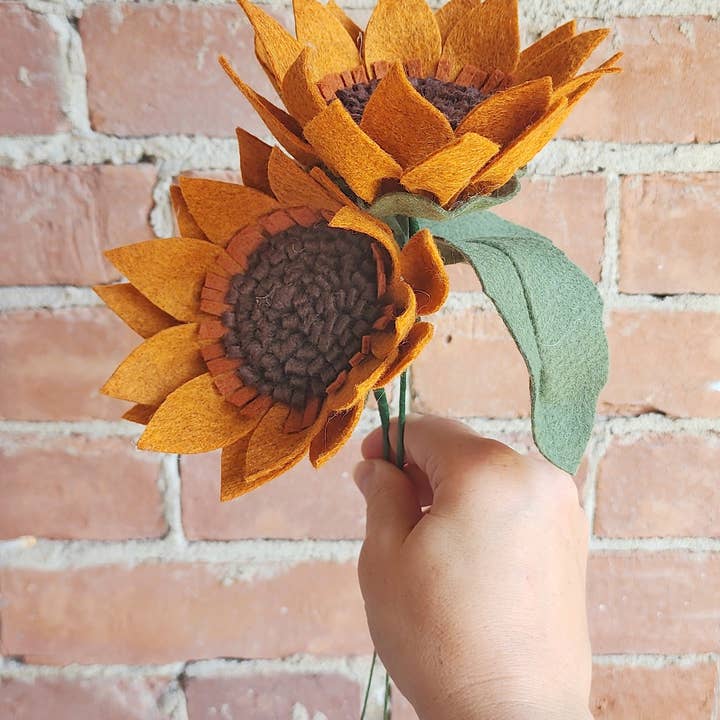 Madymae Felt Florals - Wholesale Artificial flowers - Felt Sunflower3
