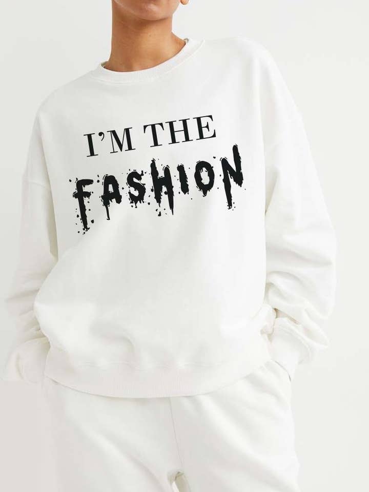 Sudaderas estampadas I'M THE FASHION M8886-SW para venta al por mayor de HARANG