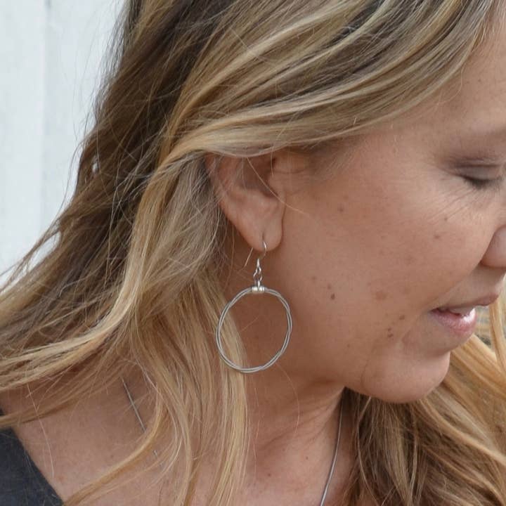 High Strung Studios - Wholesale Dangle Earrings - Song Circle Hoop Earring1