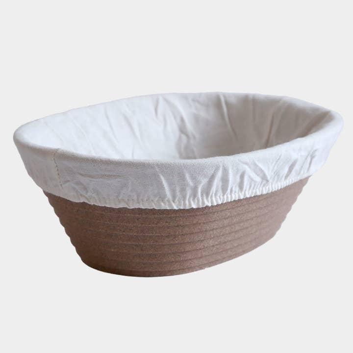 Banneton ovale Breadtopia + doublure pour la vente par Breadtopia
