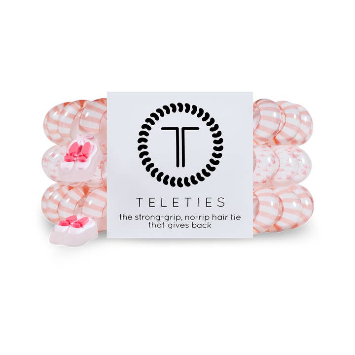 TELETIES - Wholesale Hair Tie - Spiral Hair Coils | Large | Ballet Hair Ties0