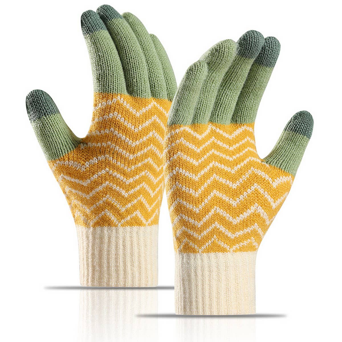ACCITY - Wholesale Gloves - Women's - Unisex Jacquard Knit Gloves – Thermal Touchscreen_CWAG03640