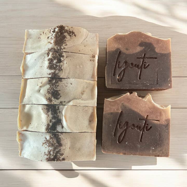 Savon au suif à la vanille et au café pour la vente par Ligouti Marrakech