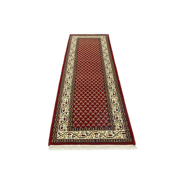 Red 3X10 Floral Tribal Indo-Botemir Rug | 2'8X9'9 for wholesale by Magic Rugs Inc.