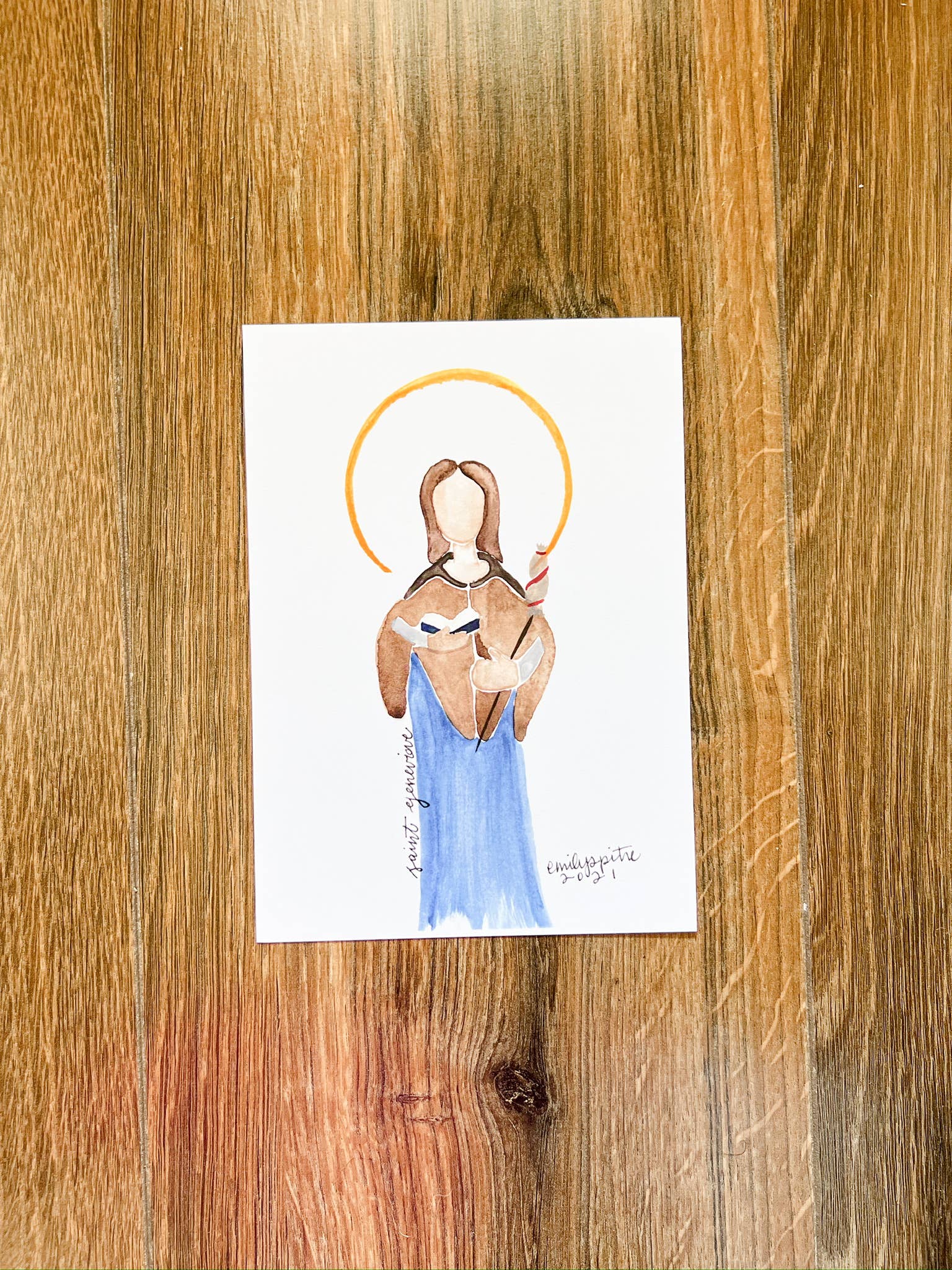 Emily S Pitre Art - Wholesale Art Print - St. Genevieve 5x7 Prints