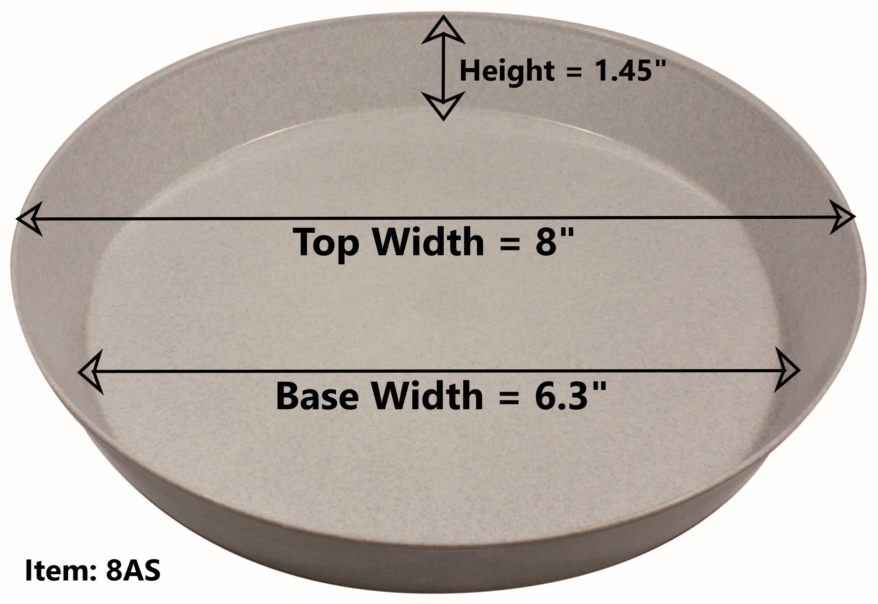Austin Planter - Wholesale Saucer - Plant Saucers -Natural Colored Plastic5