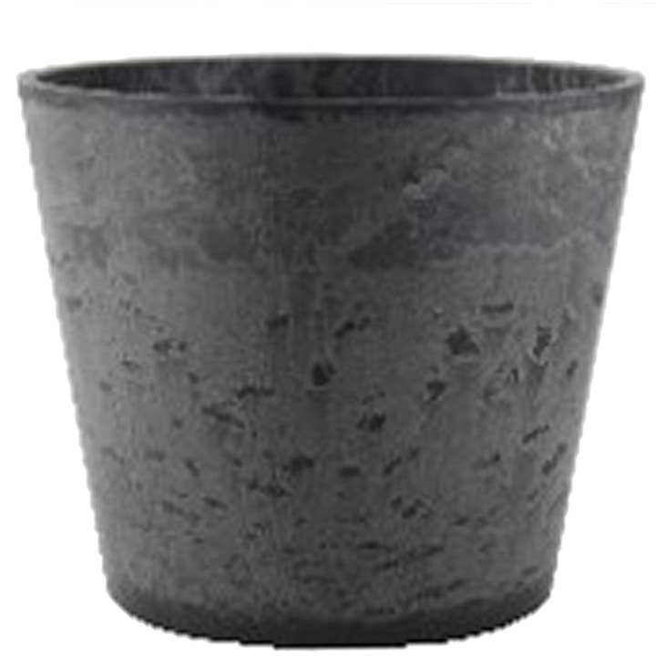 Kunststoff Kübel Verona, D50cm, H42cm, Grau Marmor für den Großhandel von Vosteen