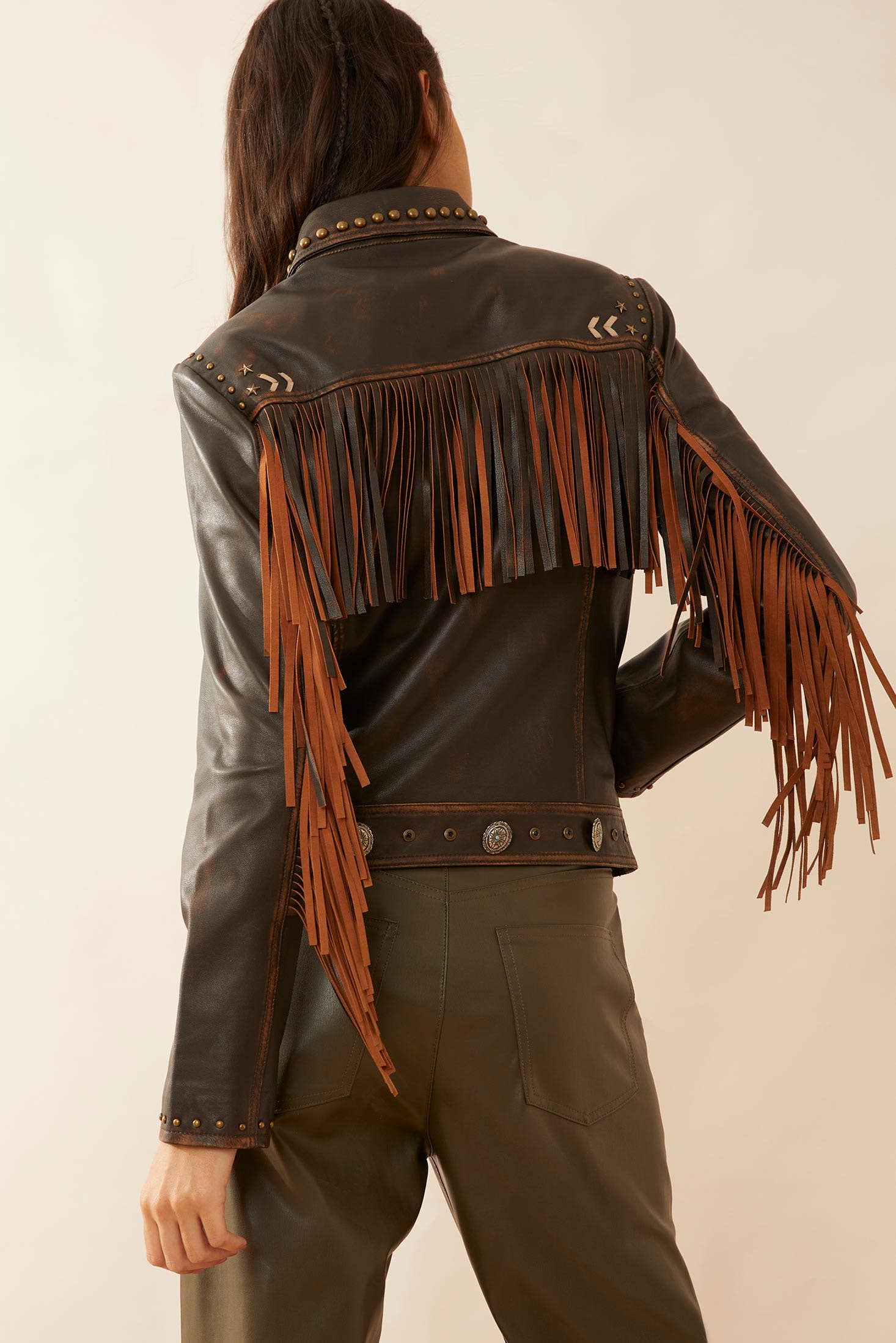 MYRA - EU - Wholesale Leather Jacket - Women's - Harlow Fringed Leather Jacket3